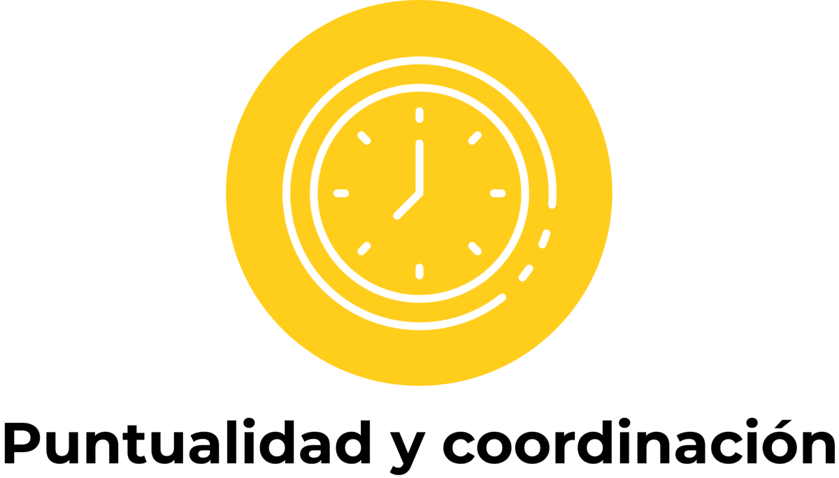 Puntualidad y coordinación